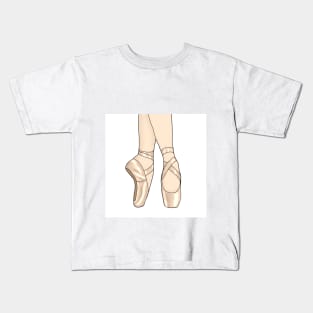 Pointe shoes Kids T-Shirt